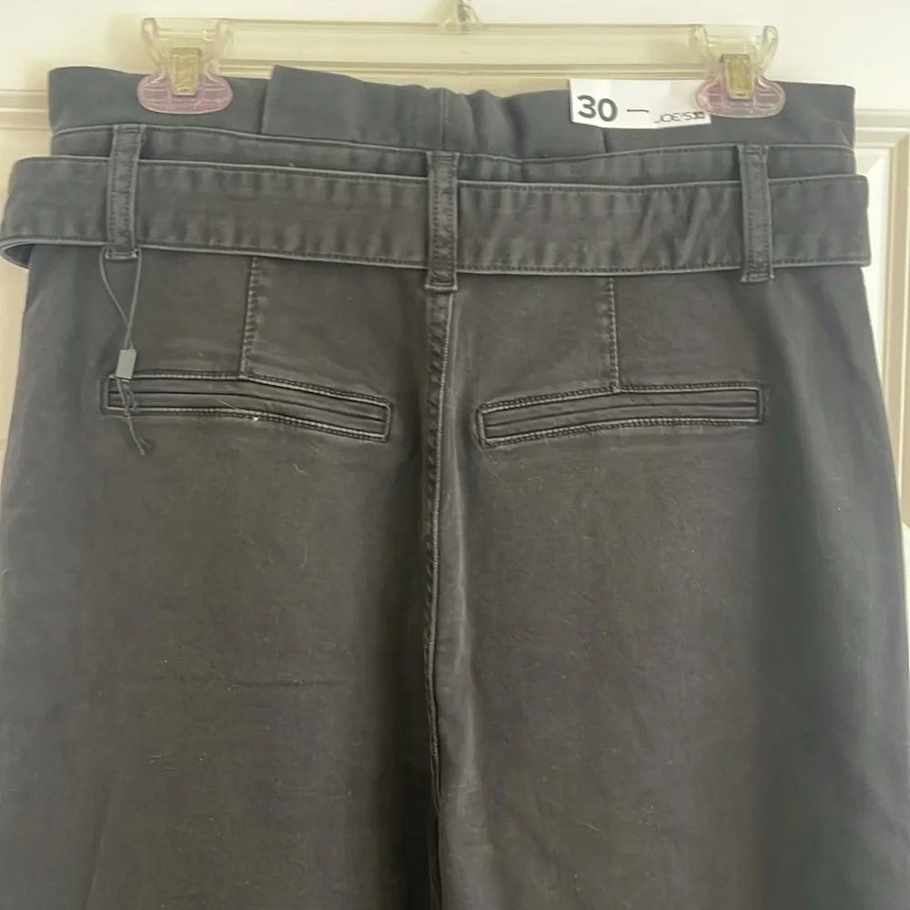 NWT Joe's Womens High Waisted Belted Jeans Black Size 30